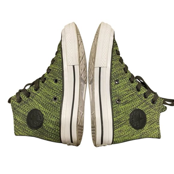 Converse Chuck Taylor Women 6 EU 36.5 Green Knit High Top Comfort Lace Up - Picture 3 of 7